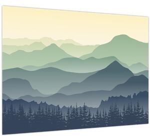 Kép - Forest Mountain (70x50 cm)