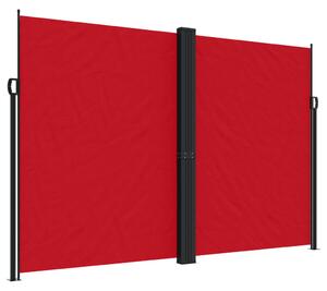 VidaXL piros behúzható oldalsó napellenző 220 x 1000 cm