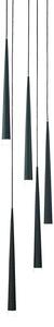 Luxera Ebony 48004 függeszték, 5x33W G9