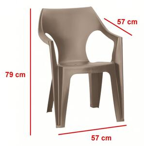 Dante alacsony támlás műanyag kerti szék