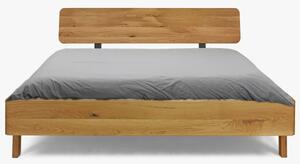 Egyszemélyes ágy tömör tölgyfából 90 x 200 cm
