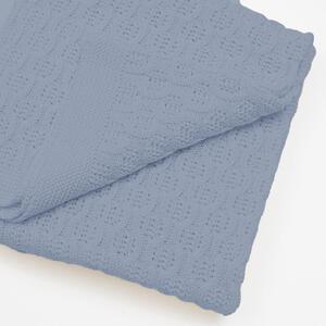 Bambusz kötött takaró New Baby mintával 100x80 cm blue