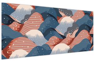 Kép - Japán hullámok (120x50 cm)