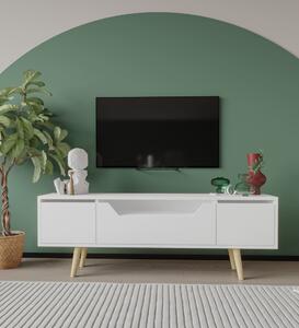 Roma TV-állvány, fehér, 150 cm