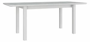 Asztal Victorville 118, Fehér, 76x90x160cm, Hosszabbíthatóság, Természetes fa furnér, Váz anyaga, Részben összeszerelt, Bükkfa