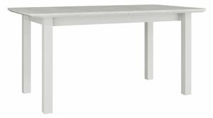 Asztal Victorville 118, Fehér, 76x90x160cm, Hosszabbíthatóság, Természetes fa furnér, Váz anyaga, Részben összeszerelt, Bükkfa