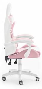 Rainbow gamer szék rózsaszín-fehér