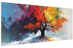 Kép - Színes fa (120x50 cm)