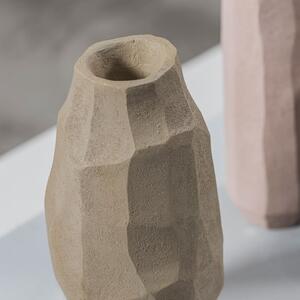 Bézs poligyanta váza (magasság 18 cm) Nuki – Mette Ditmer Denmark