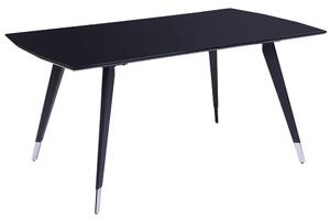 Fekete étkezőasztal 160 x 90 cm MOSSLE