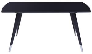 Fekete étkezőasztal 160 x 90 cm MOSSLE