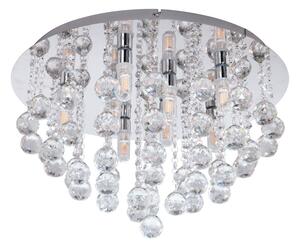 Eglo Almonte 97699 kristály mennyezeti lámpa, 8x3W G9 LED, 3000K, 8x360 lm, IP44