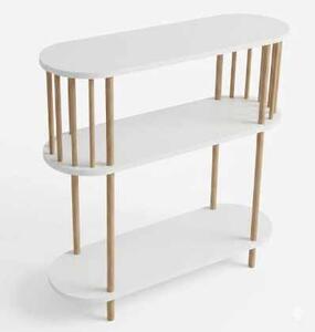 Komód, fehér, 90 cm – Peka-0119