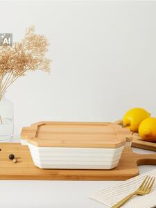 Sinsay - Élelmiszertároló edény fedővel - fehér