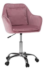 Irodai szék Siegen (rózsaszín + króm). 1034341