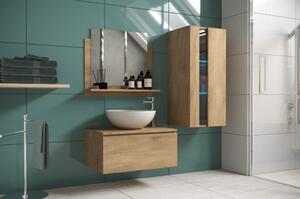 Venezia Alius A34 fürdőszobabútor szett + mosdókagyló + szifon (sonoma tölgy)