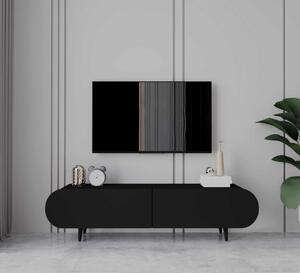 Regulus TV-állvány, fekete, 140 cm