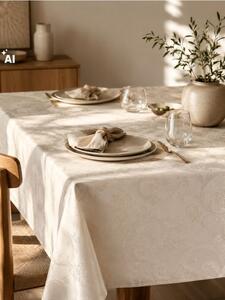 Sinsay - Asztalterítő jacquard ornamentális mintával - krémszínű
