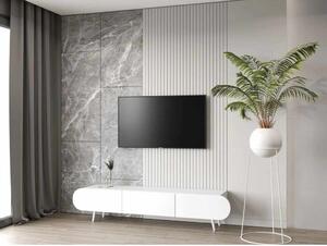 Regulus TV-állvány, fehér, 180 cm