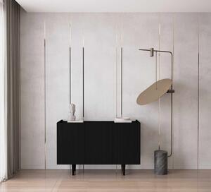 Capella komód, fekete, 120 cm