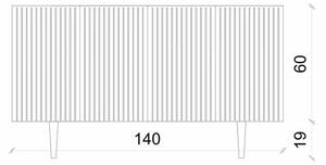 Capella komód, szürke, 140 cm
