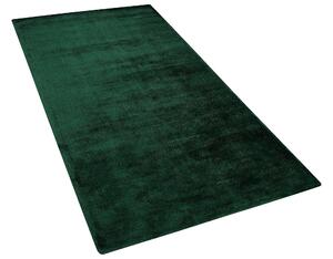 Sötétzöld rövid szálú szőnyeg 80 x 150 cm GESI II