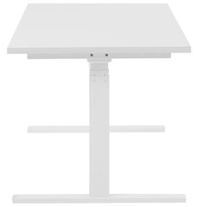 Állítható Magasságú Fehér Íróasztal 130 x 72 cm DESTIN II