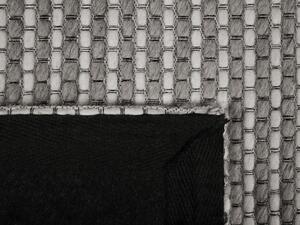 Sötétszürke gyapjúszőnyeg 140 x 200 cm KILIS