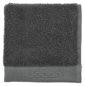 Sötétszürke frottír pamut törölköző 30x30 cm Comfort – Södahl
