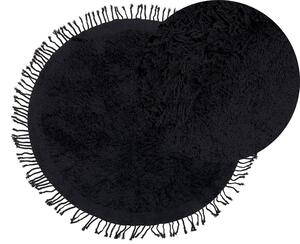 Kerek Fekete Szőnyeg ⌀ 140 cm BITLIS