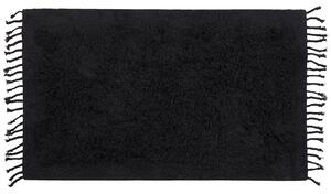 Fekete hosszú szálú szőnyeg 80 x 150 cm BITLIS