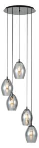 Függőlámpa Stars of Light, Estanys, dimmable, Fekete, Étkező, Üveg, Modern