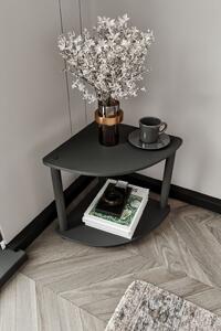 Bookcase 2-Tiers Corner - Black