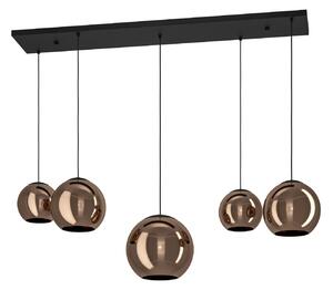 Függőlámpa Stars of Light, Cordoba, dimmable, Réz, Étkező, Üveg, Modern
