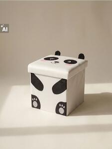 Sinsay - Panda alakú tárolós puff - fehér