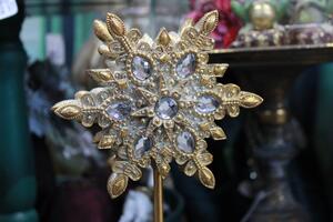 Arany cári kerámia gyertyatartó 41cm