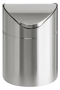 Billenős szemetes, 1,5 l, rozsdamentes acél, asztali, VEPA BINS, ezüst