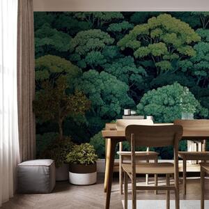 Fotótapéta Mozaikos zöld lombkoronák, Természet fotótapéta, w05362 : Uwalls.hu