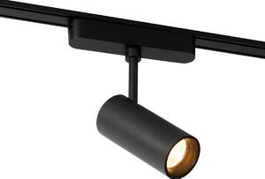 Modern fekete spotlámpa 1 fázisú sínrendszerhez 9W 3000K - Magnetic Gert