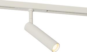 Modern fehér spotlámpa 1 fázisú sínrendszerhez - Slimline Uzzy