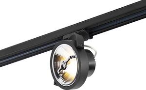 LED 3 fázisú sín spotlámpa fekete 15W 2700K AR111-vel - Expert
