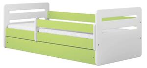 Kocot Kids Tomi Ifjúsági ágy ágyneműtartóval és matraccal #zöld -