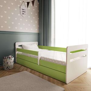 Kocot Kids Tomi Ifjúsági ágy ágyneműtartóval #zöld - Többféle méretben