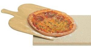 ROMMELSBACHER PS 16 Pizzakő/Kenyérsütő kő szett fa lapáttalbézs 35x35cm