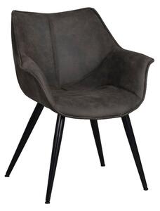 Echo fekete szék fekete fém lábszerkezettel - Rowico