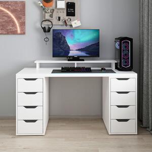 Alen íróasztal, fehér, 150 cm – TR506MNR3866