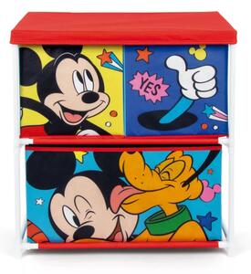 Disney Mickey játéktároló állvány 3 rekeszes 53x30x60cm
