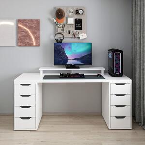 Alen íróasztal, fehér, 180 cm – TR506MNR3872