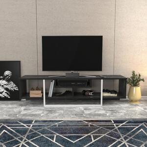 Asal TV-állvány, fekete-fehér, 150 cm