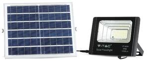 V-TAC napelemes LED reflektor 16W természetes fehér 10000 mAh, fekete házzal - SKU 8574